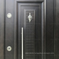 Pakistan anti-rust silver long handle exterior entrance security steel armored door for house